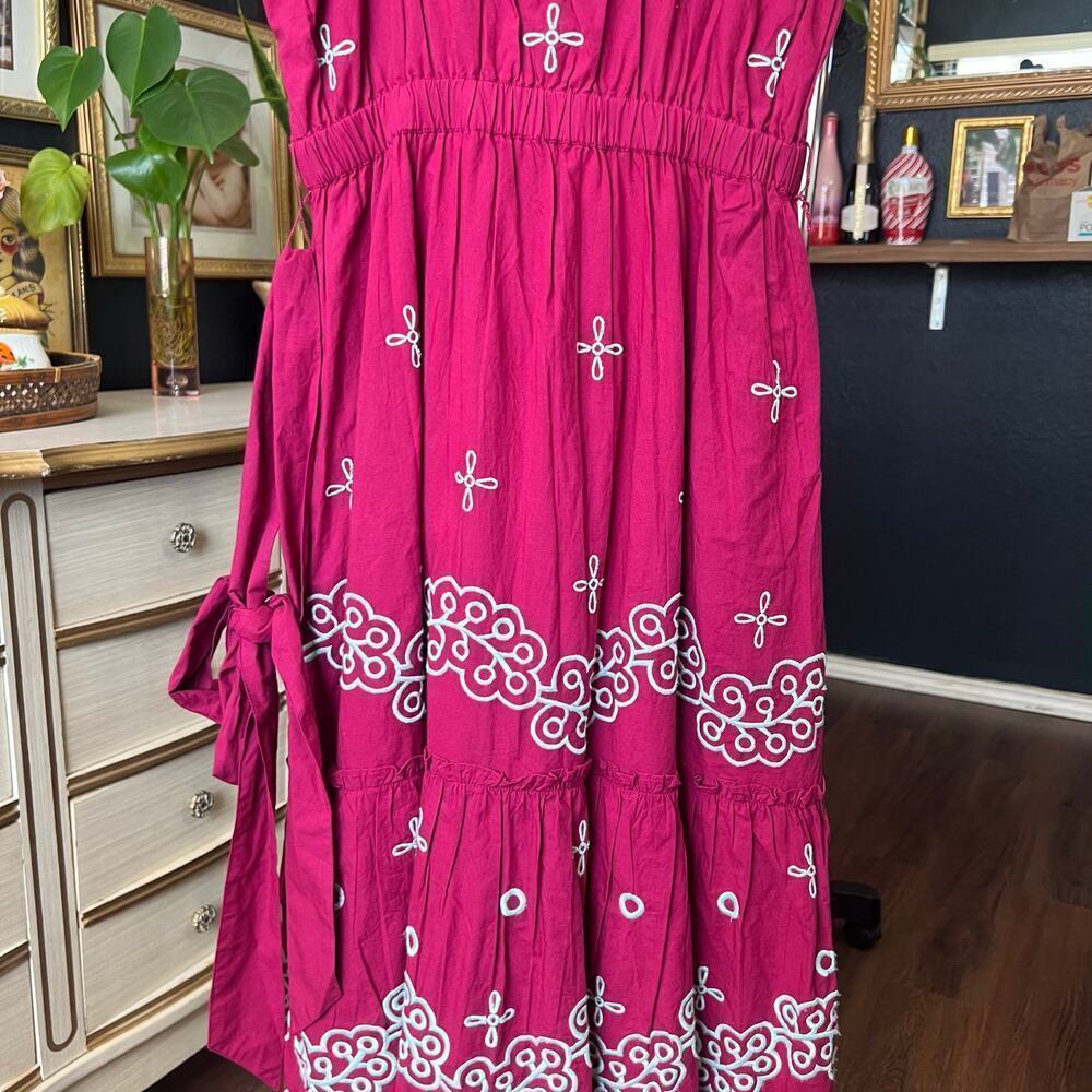 NWT Roller Rabbit Peonia Embroidered Eleanor Dress - Picture 8 of 13